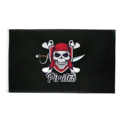Drapeau Pirate - Moderne Rouge