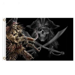Drapeau Pirate - Jack Sparrow Squelette
