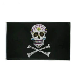 Drapeau Pirate - Tête De Mort Mexicaine