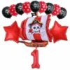 Kit De Ballons Anniversaire Déco Pirate Rouges -Refuge Du Pirate anniversaire pirate deco rouge