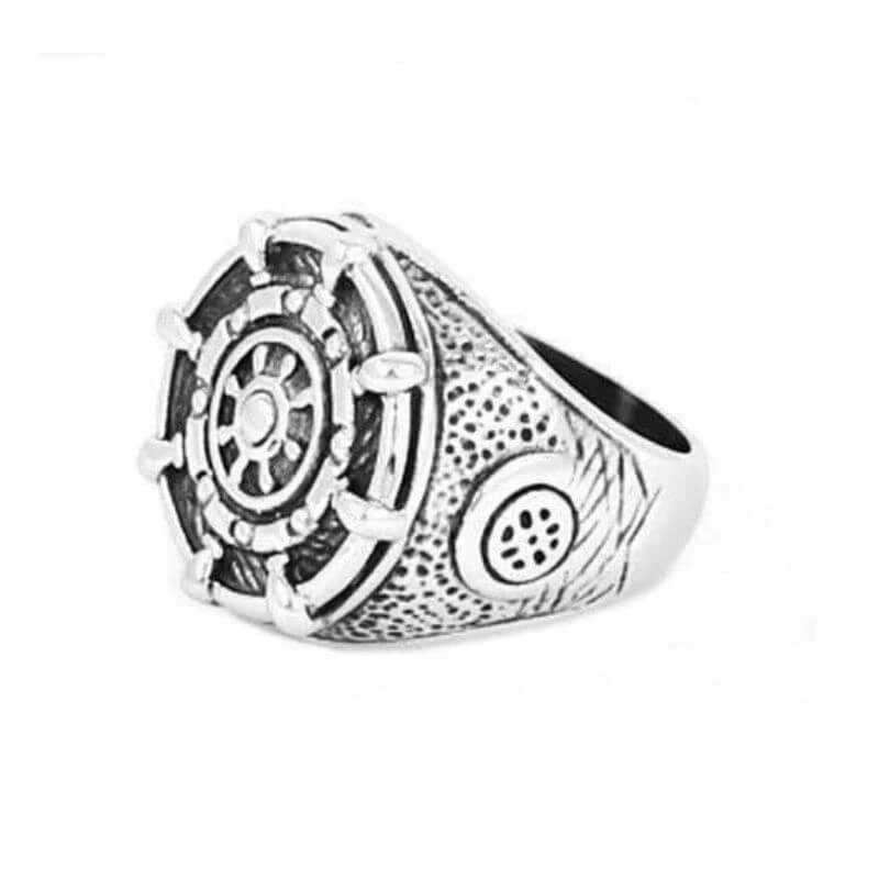 Bague Pirate - Le Timonier (Acier) 3 Bague Pirate - Le Timonier (Acier)