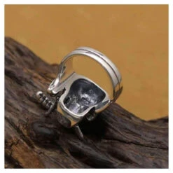 Bague Pirate - L'Assassin (Argent) 7 Bague Pirate - L'Assassin (Argent) -Refuge Du Pirate bague pirate crane arriere