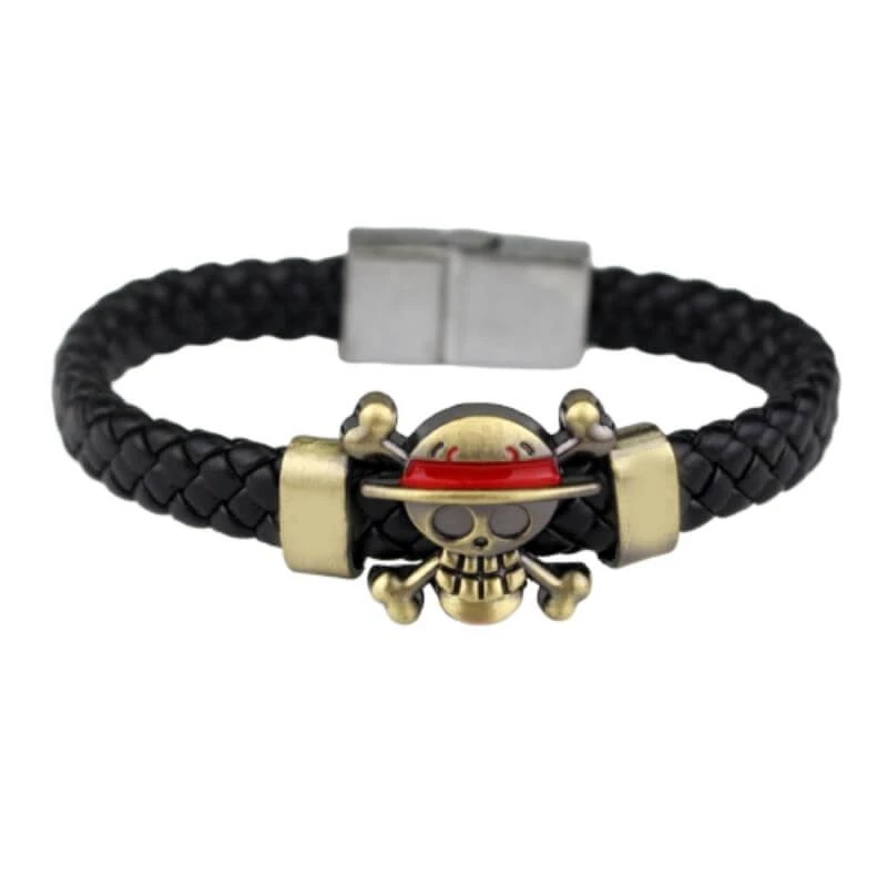Bracelet Pirate - One Piece (Cuir) 3 Bracelet Pirate - One Piece (Cuir)