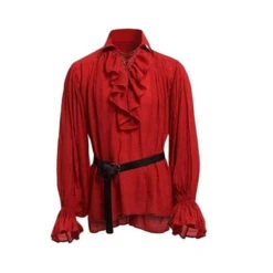 Chemise Pirate - Des Caraibes -Refuge Du Pirate chemise pirate des caraibes rouge