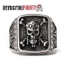 Bague Pirate - Capitaine Salazar (Acier) -Refuge Du Pirate chevaliere pirate