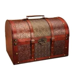 Coffre Pirate - Petit Rangement Cuir