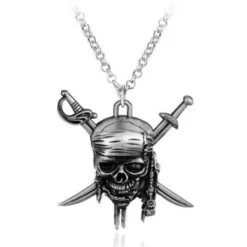 Collier Pirate - Jack Sparrow -Refuge Du Pirate colliers pirate jack sparrow argent