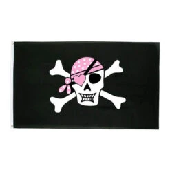 Drapeau Pirate - Reine Des Pirates Rose