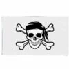 Drapeau Pirate - Jolly Roger Blanc -Refuge Du Pirate drapeau pirate blanc