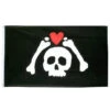 Drapeau Pirate - Cœur Arracher 1 Drapeau Pirate - Cœur Arracher -Refuge Du Pirate drapeau pirate coeur arracher