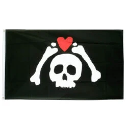 Drapeau Pirate - Cœur Arracher