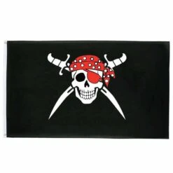 Drapeau Pirate - Foulard Rouge