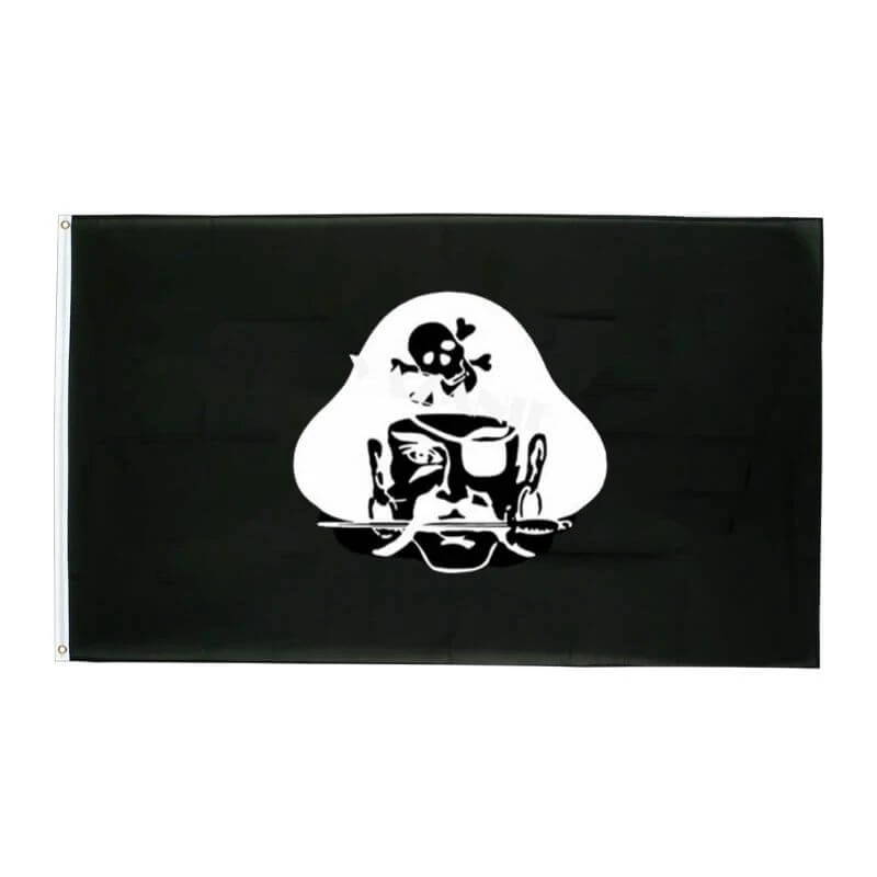 Drapeau Pirate - Noir Truant Des Mers 3 Drapeau Pirate - Noir Truant Des Mers