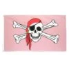 Drapeau Pirate - Princesse Rose 2 Drapeau Pirate - Princesse Rose -Refuge Du Pirate drapeau pirate princesse rose