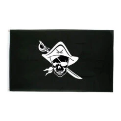 Drapeau Pirate - Tête De Mort Du Capitaine