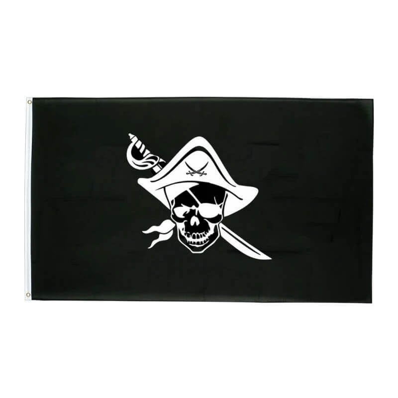Drapeau Pirate - Tête De Mort Du Capitaine 3 Drapeau Pirate - Tête De Mort Du Capitaine