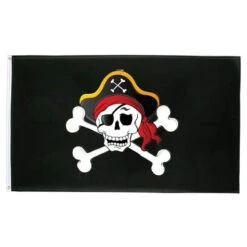 Drapeau Pirate - Tête De Mort Du Capitaine