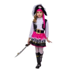 Déguisement Pirate Fille - Rose Bonbon