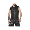 Veste Pirate - Gilet Serré 1 Veste Pirate - Gilet Serré -Refuge Du Pirate gilet pirate noir