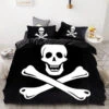 Housse De Couette Pirate - Jolly Roger -Refuge Du Pirate housse de couette pirate jolly roger