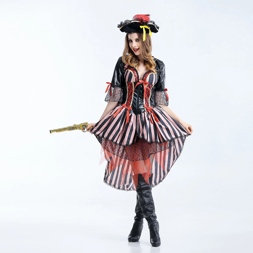 Déguisement Pirate Femme- Corset Colorée 3 Déguisement Pirate Femme- Corset Colorée