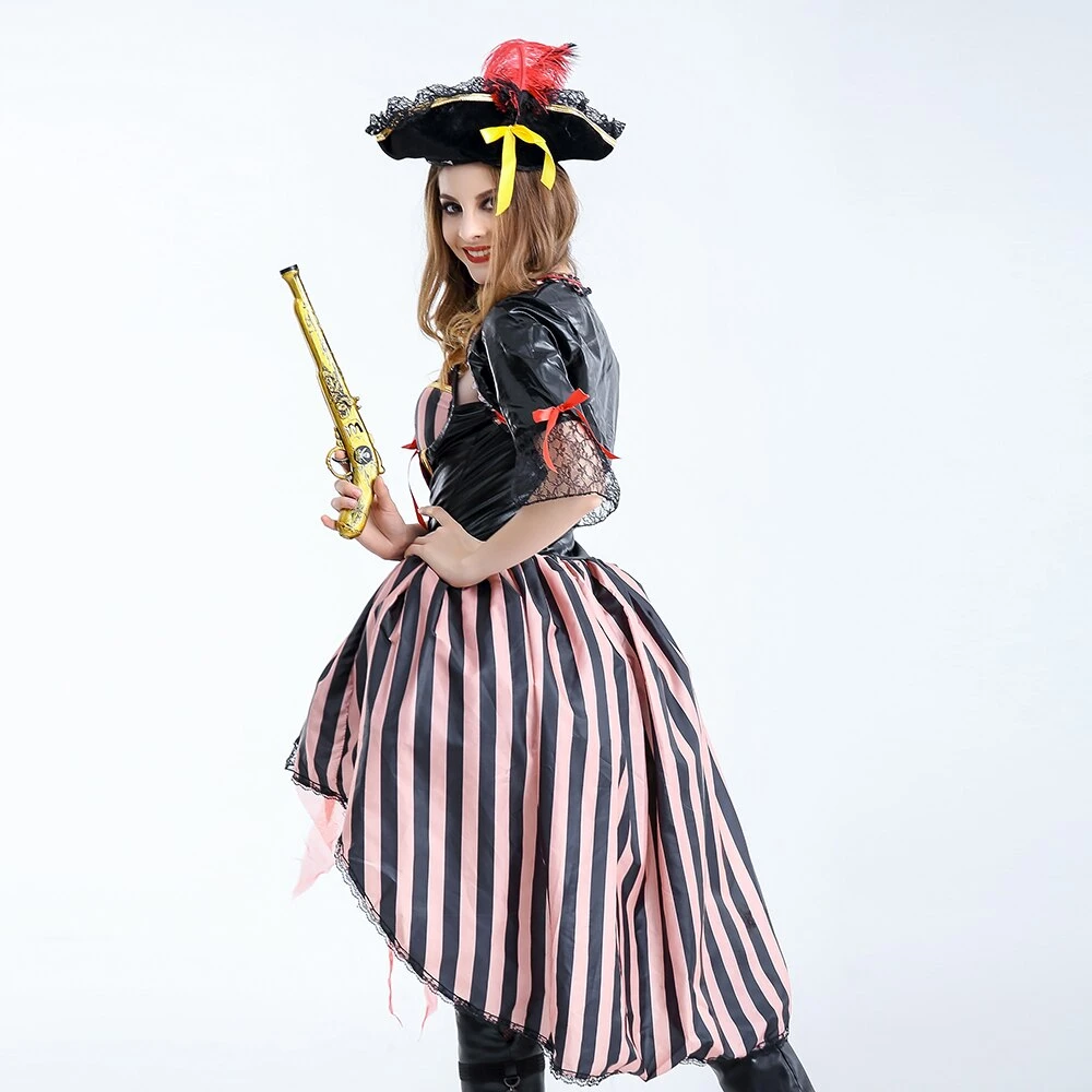 Déguisement Pirate Femme- Corset Colorée 5 Déguisement Pirate Femme- Corset Colorée – Image 3