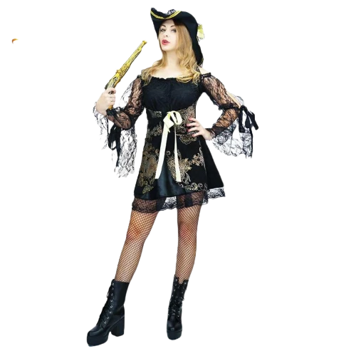 Déguisement Pirate Femme - Des Caraïbes 3 Déguisement Pirate Femme - Des Caraïbes