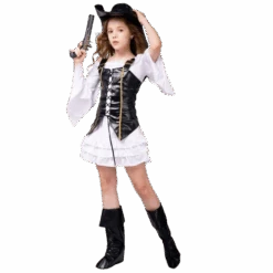 Déguisement Pirate Fille - Corset Noir