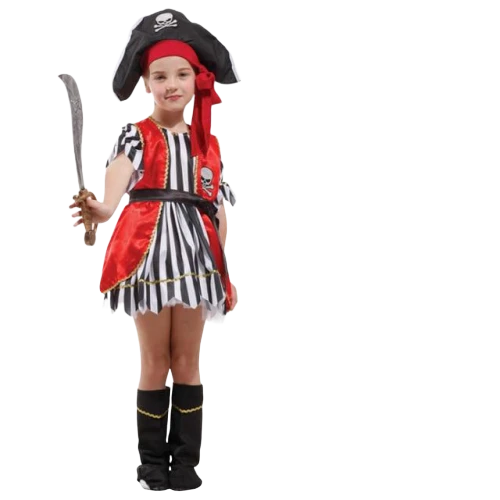 Déguisement Pirate Fille - Capitaine Noire 3 Déguisement Pirate Fille - Capitaine Noire