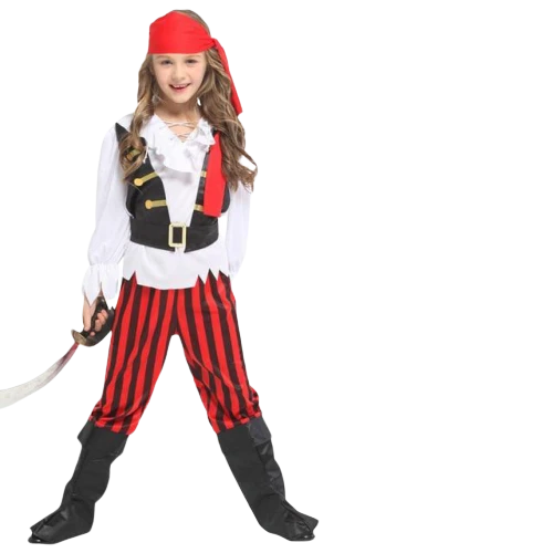 Déguisement Pirate FilleRouge & Noir 3 Déguisement Pirate FilleRouge & Noir