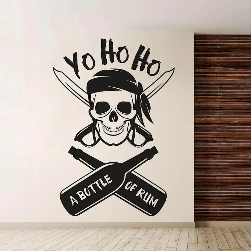 Stickers Pirate - Tête De Mort 3 Stickers Pirate - Tête De Mort