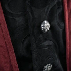 Veste Pirate - Rouge 11 Veste Pirate - Rouge -Refuge Du Pirate veste pirate rouge bouton